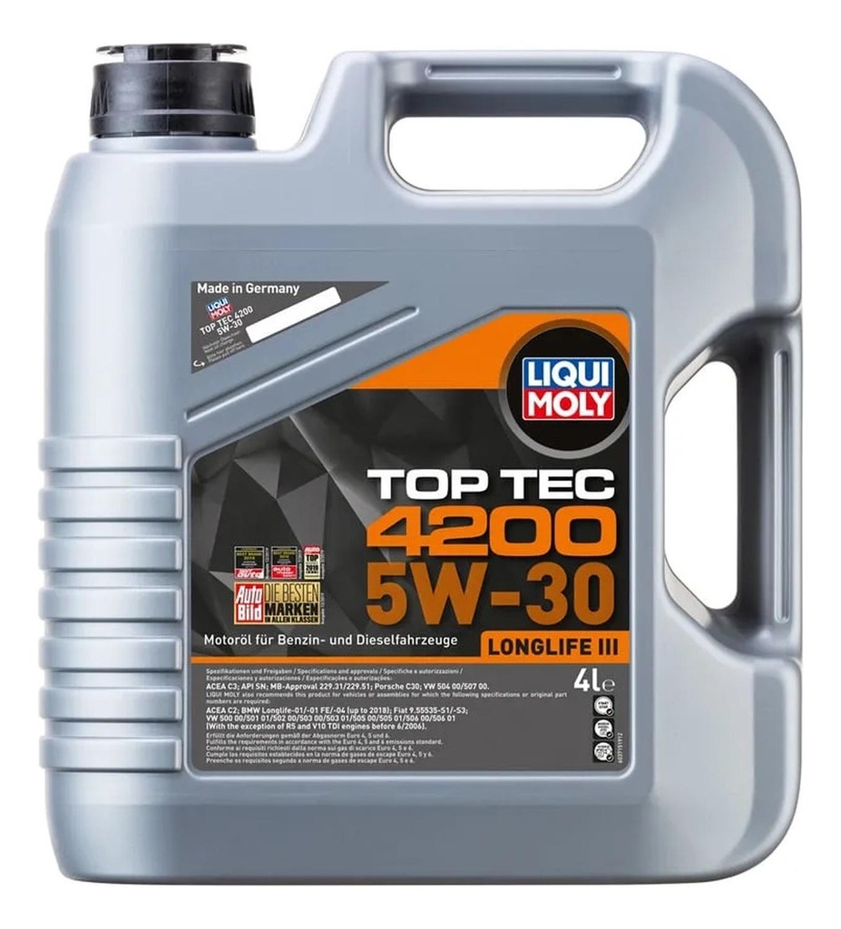 Aceite Motor Top Tec 4200 Longlife Iii 5w30 Liqui Moly 4l