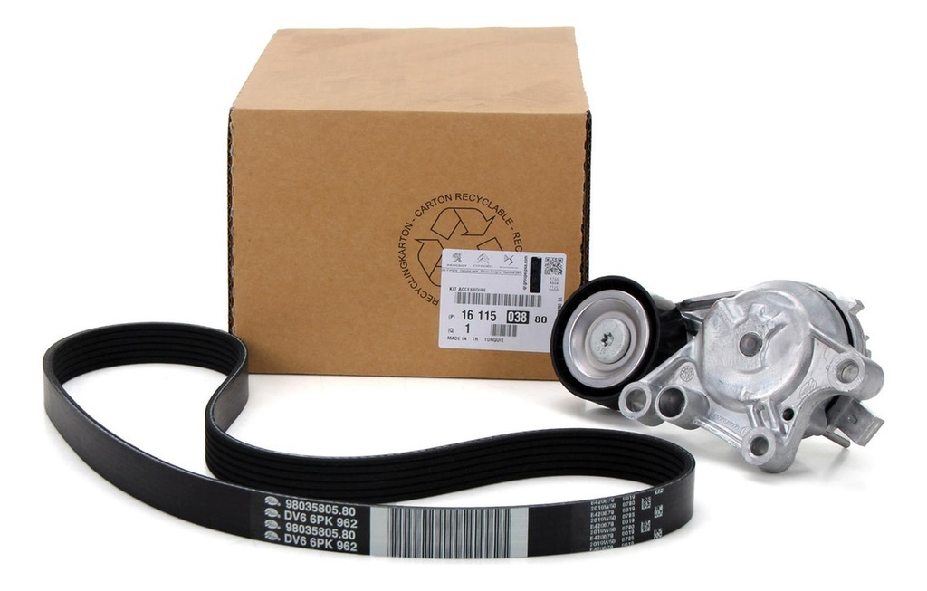 Kit Correa Alternador Peugeot 208 308 C3 C4 1.6 Bluehdi