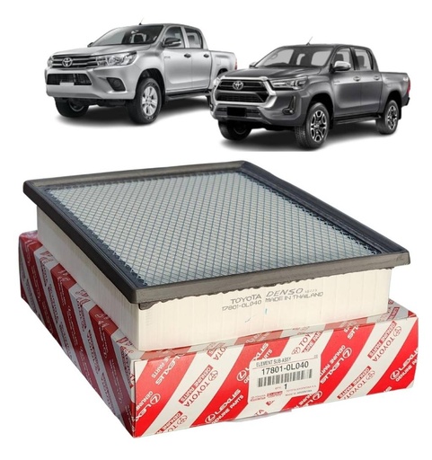 [CP009925] Filtro De Aire Toyota Hilux 2.4 2.7 2.8 2016-2024 Genuino