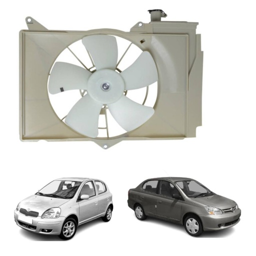 [CP010275] Electro Ventilador Toyota Yaris 1999-2006 con Deposito