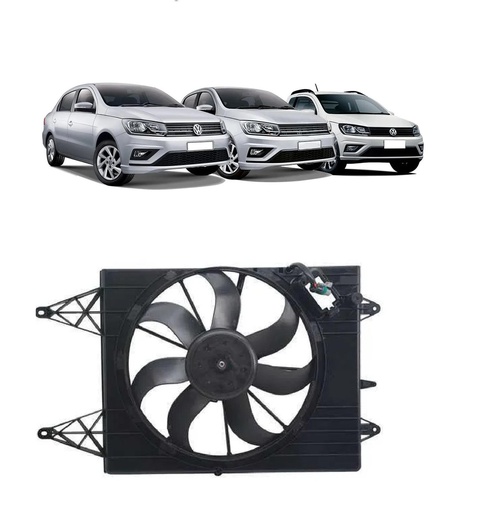 [CP010293] Electroventilador Completo Con Ac Gol G5 / Saveiro / Voyage