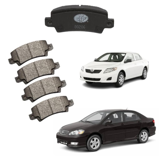 [CP010325] Pastillas de Freno Traseras Toyota Corolla 2002-2008